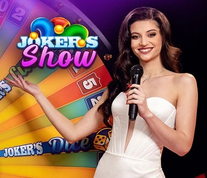 Joker’s Show online game logo by Skywind Group on instantcasino-de.de