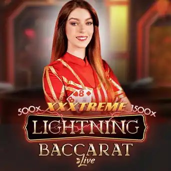 Lightning Baccarat logo – Live Dealer by Evolution at Instant Casino